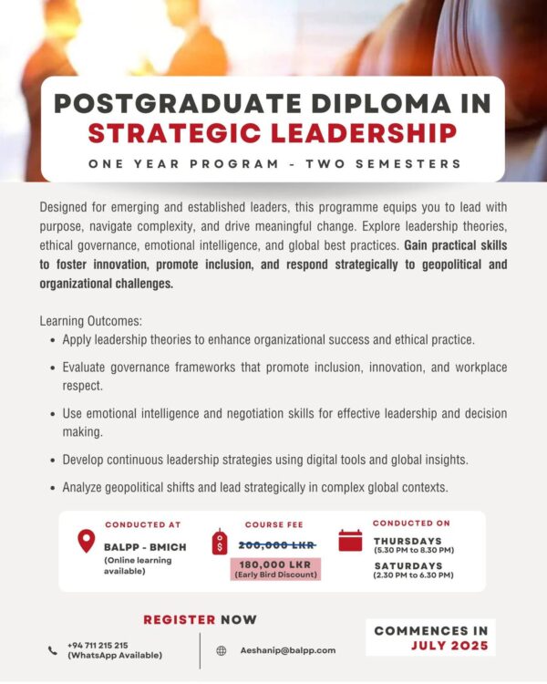 PGD in Strategic Leadership