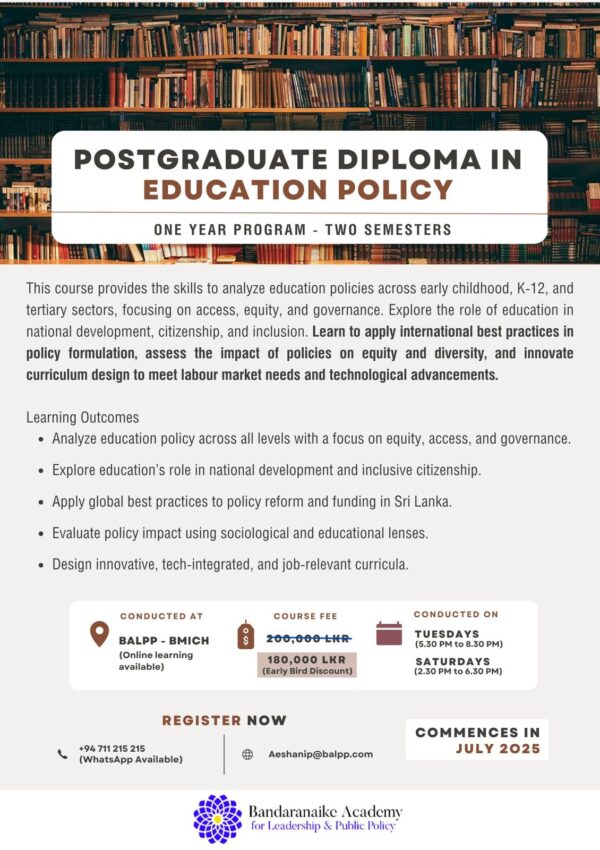 PGD in Education Policy