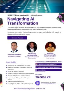 Navigating AI Transformation - BALPP Micro-credential – 8 Week Program