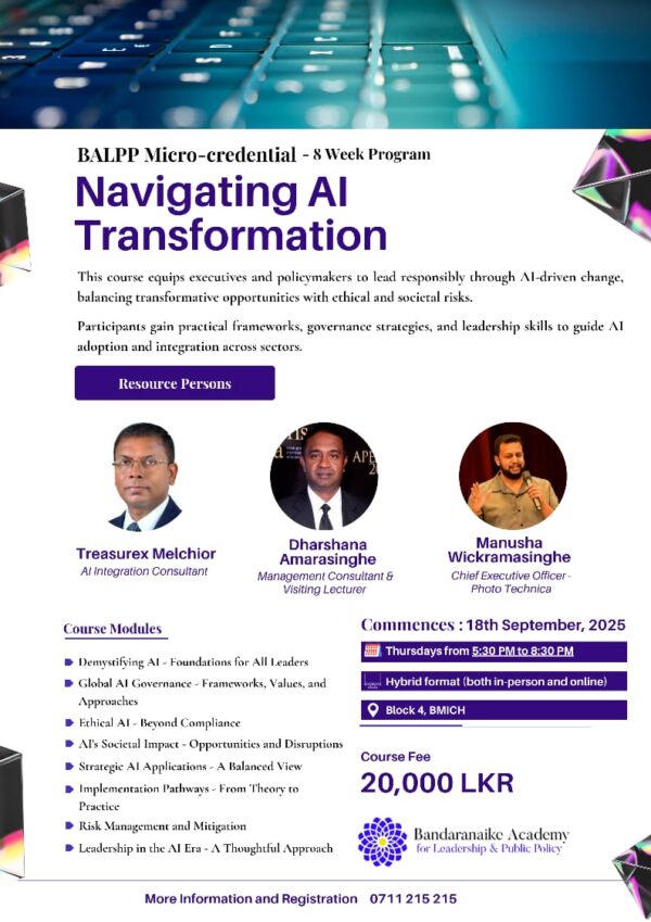 Navigating AI Transformation - BALPP Micro-credential – 8 Week Program